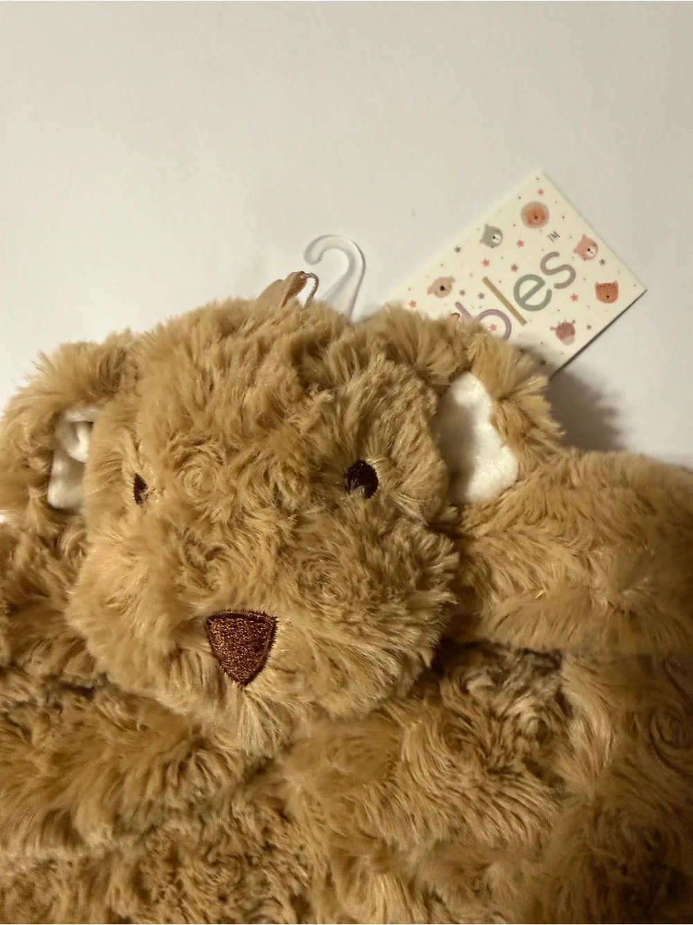 Oobles Security Blanket Dog Doggy Puppy Snuggle Blankie Infant Brown NEW